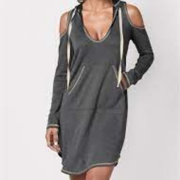 Venus Cold Shoulder Comfy Lounge Dress - Picture 5 of 5